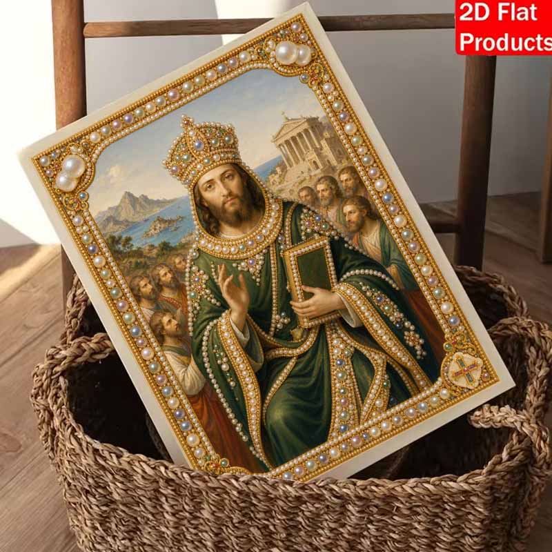 DIY 3D Pearl Diamond Painting Art Set Jesus Christ Religious Home Decor Art Set Wall Art