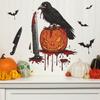 Halloween Crow Pumpkin Blood Print Bedroom Living Room Home Decoration Wall Stickers Self-adhesive