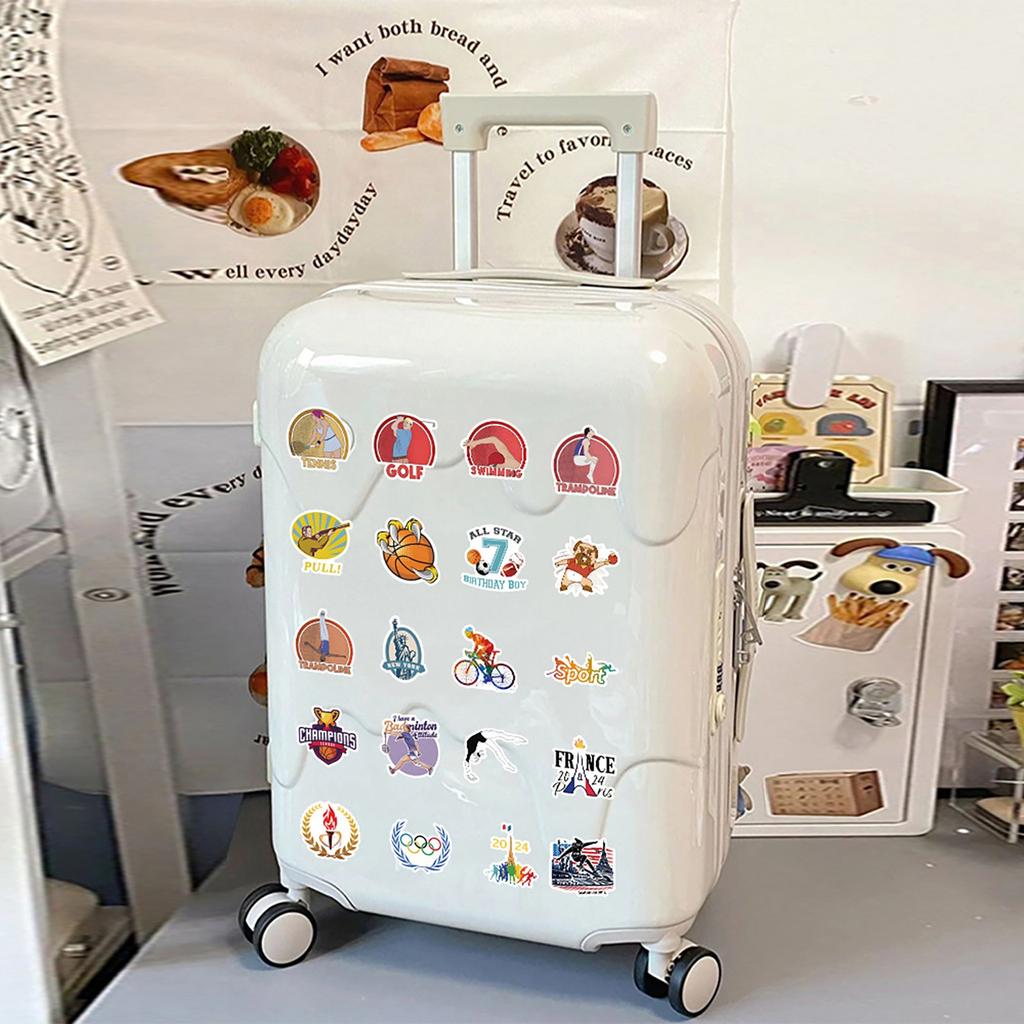 50pcs Sports Stickers Removable Scooter Guitar Mobile Phone Decoration Stickers
