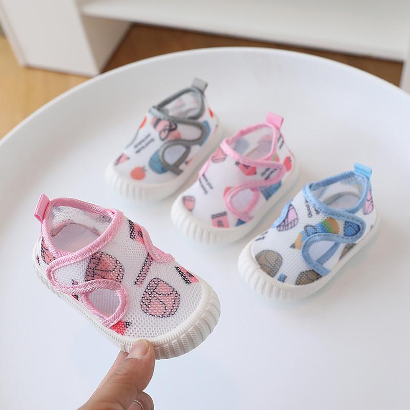 Baby Shoes Summer Mesh Soft Sole For Toddler Growth Cute Cartoon Design For Newborns And Kids