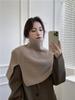 Scarf women's winter new fashion outer pullover scarf women's solid color Korean versatile neck cover wool knitted shawl
