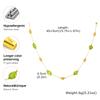 Luxus Grüner Naturstein Halskette für Damen Edelstahl Vergoldete Perlen Halsketten Choker Sommer Bohemia Schmuck Geschenk