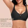 Plus Size Sexy Deep V Seamless Wire-Free Bra for a Sleek Look