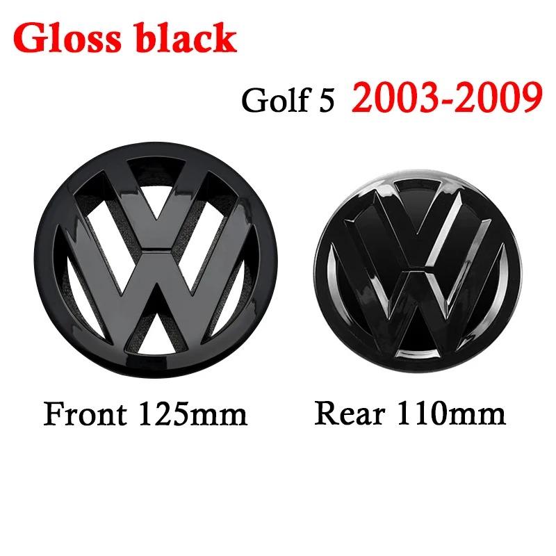 lijk1 VW Accessories  for Volkswagen GTI Golf5 MK5 2003-2007 127mm Front Grill Cover 110mm Rear Trunk Lid cover Car Styling Logo