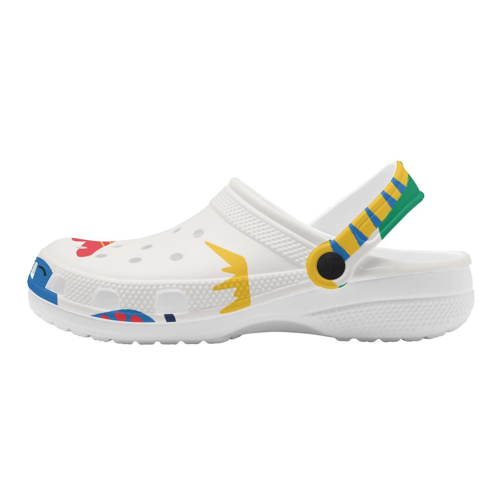 Casual Printed EVA Clogs Adult Unisex Ventilated Lightweight Slip On Casual Shoes Soft Sole Summer Sandals Daily Leisure Wear
