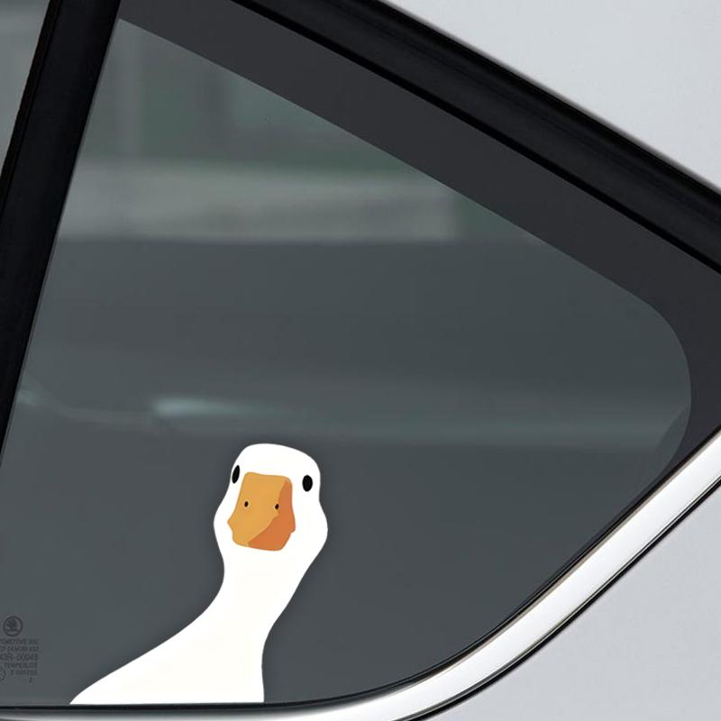 DS97# Weatherproof Vinyl Duck Decal - Add Charm to Your Car or Truck with Our Easy-to-Apply, Adorable Window Sticker