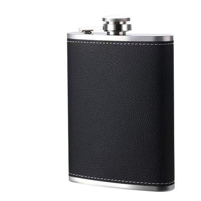 Shang Qi 8oz Outdoor Leder Taschenflasche Set