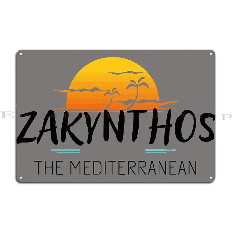Cool For Lovers Of Warm Countries Zakynthos The Mediterranean Metal Plaque Poster Printing Cinema Wall Vintage Tin Sign Poster