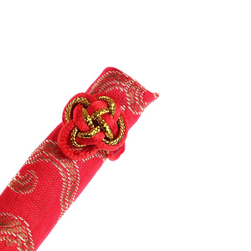 Red Chopsticks Chinese Wood Bag Holder Dinnerware Flatware Kitchen Food Stick