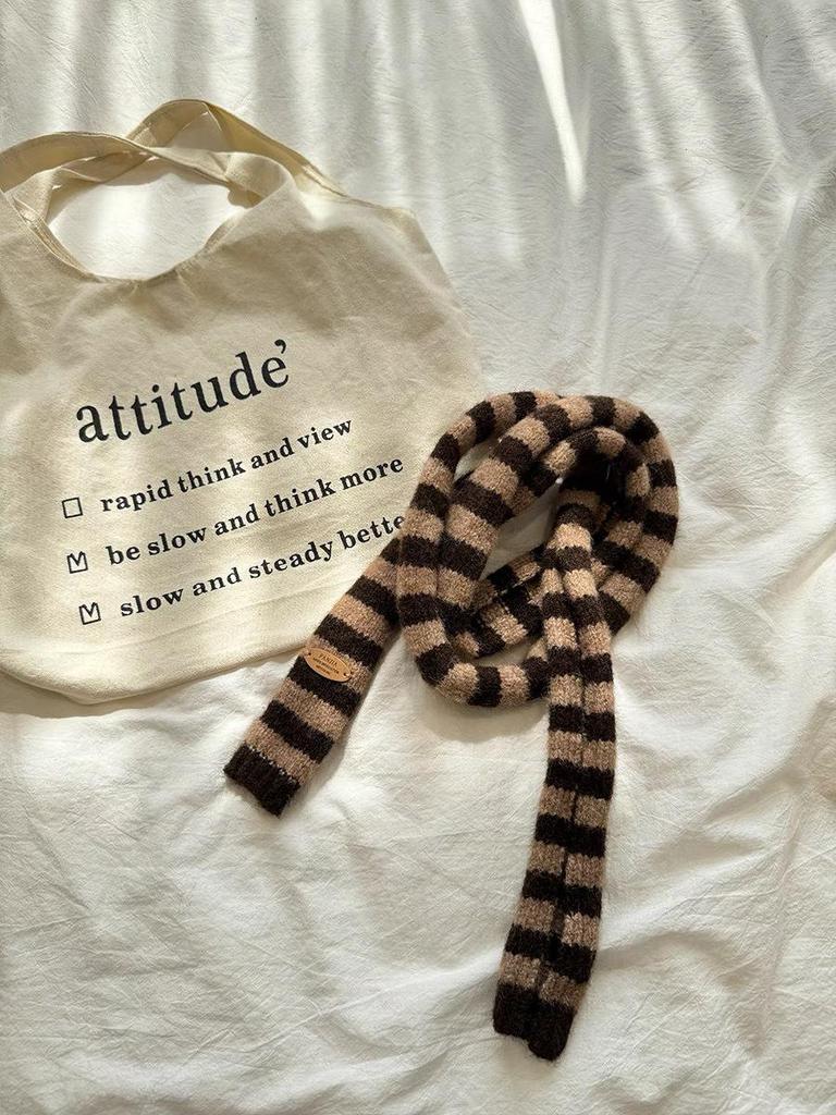 Koreanischer Y2K Colorblock Wollmischschal - Vielseitig & Stilvoll für Damen