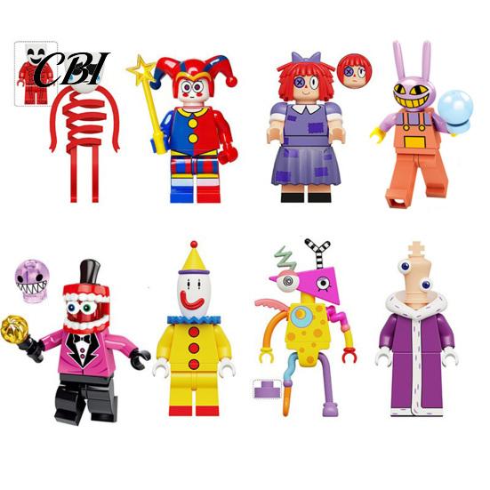 Figure ispirate agli anime 8 Pezzi Personaggi del Circo Cartoni Animati, Modello Animazione in PVC, Decorazione da Scrivania Collezionabile per Casa Ufficio, Set Regalo per Fan