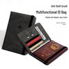 Portapasaporte de Viaje con Bloqueo RFID