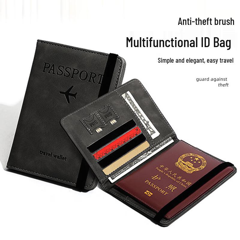 Portapasaporte de Viaje con Bloqueo RFID
