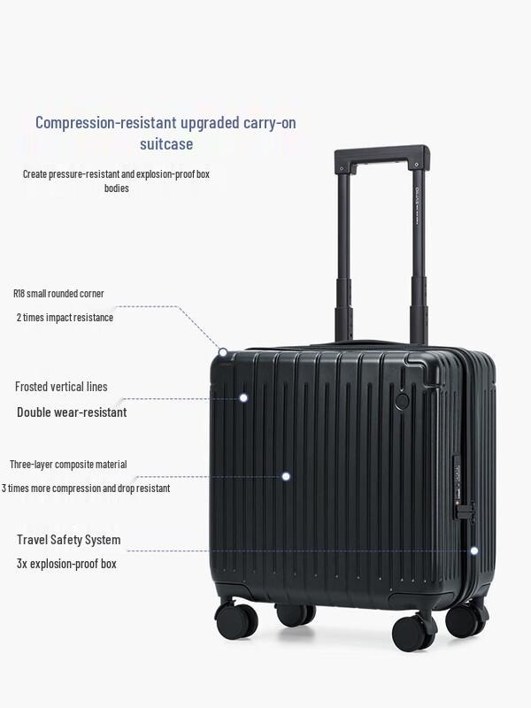 OIWAS 18-inch Business Carry-on Spinner Luggage