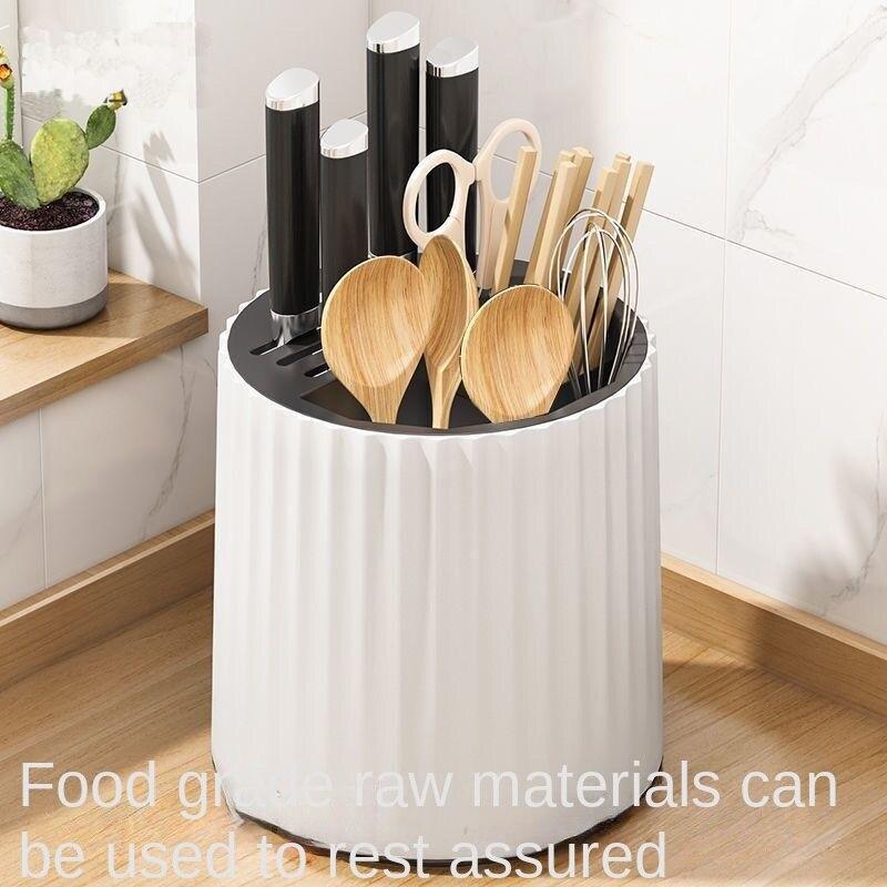 Rotary Knife Holder Kitchen Storage Rack Chopstick Storage Tube Chopstick Storage Box Knife Storage Rack