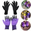 1 Paar Gartenhandschuhe mit Krallen 8 Krallen Grabhandschuhe zum Pflanzen Unkrautjäten