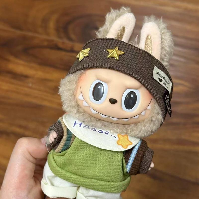 Haine Mini Păpușă Ținută Accesorii Pentru Păpușă de Pluș Vinil Labubu Costum de Timp Liber Fustă Haine Jucărie de Pluș Doar Haine Îmbrăcăminte Cadou Copii