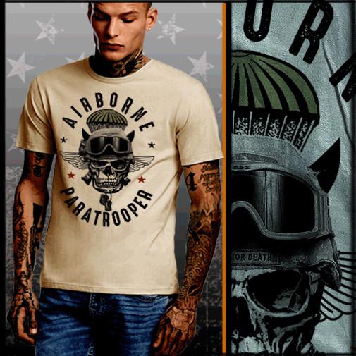 

Airborne Paratrooper Special Forces Infantry Machine Gunner Military Unisex T-Shirt XL