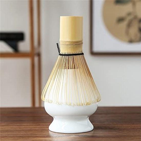 100-piece Chasen holder Chashaku Chasaji Matcha bowl Tea ceremony tools 4-piece set Kyurashi Yasume whisking preparation Beginner-friendly (A)