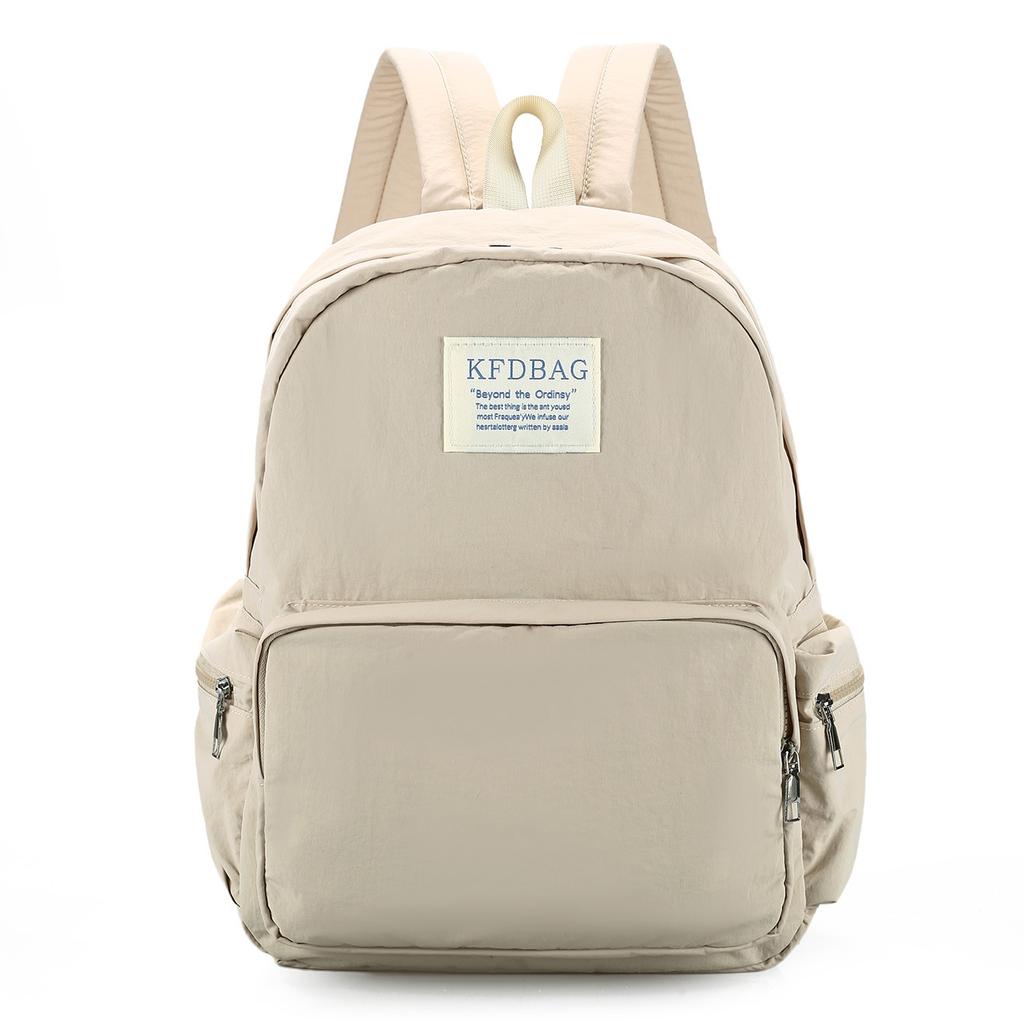Schoolbag1011 new high school college students simple Mori solid color versatile backpack fashion casual candy color light out
