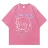 Anime Gotoh Hitori Vintage Washed T Shirt Harajuku Oversize Cotton Tshirts Men Tee Cotton Streetwear Unisex Top