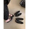 French Small Fragrant Mary Jane Shoes Flat Black Shoes 2025 Retro Late Evening Wind Single Shoes Ladyshoes Soft-soled Women's Shoes