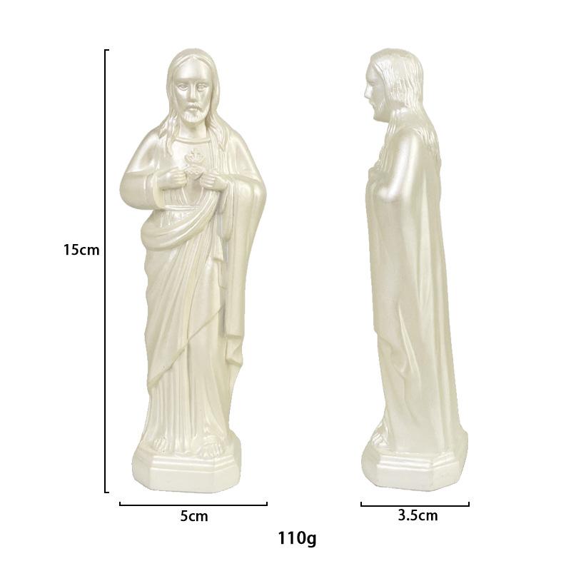 Joseph Christ The Redeemer Statue Jesus Figurine Resin Christ Figure Christian Catholic Religious Decoration Home Desk Crafts
