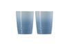 Le Creuset Pair Short Tumbler 210 ml coastal blue