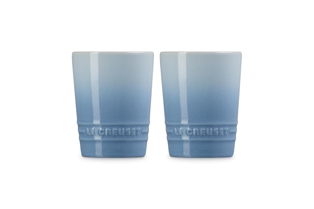 Le Creuset Pair Short Tumbler 210 ml coastal blue