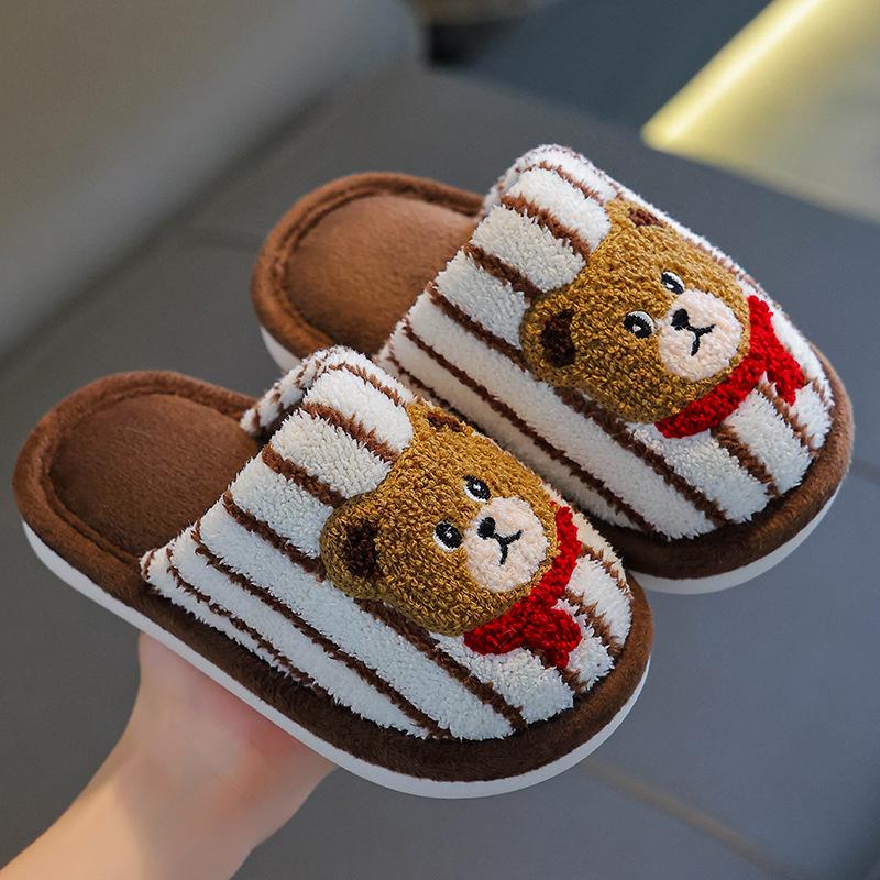 Children's Cotton Slippers - Boys' and Girls' Padded Home-style Baby Shoes