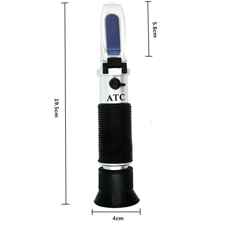 0~32% Brix Refractometer Handheld Sugar Refractometer ATC Fruit Vegetables Juice Beverages Brix Content Refractometer