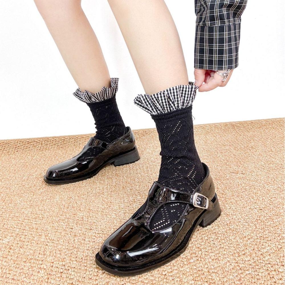 Ballet Style Ruffle Socks Mesh Women Hosiery Korean Fashion Short Sock  Running