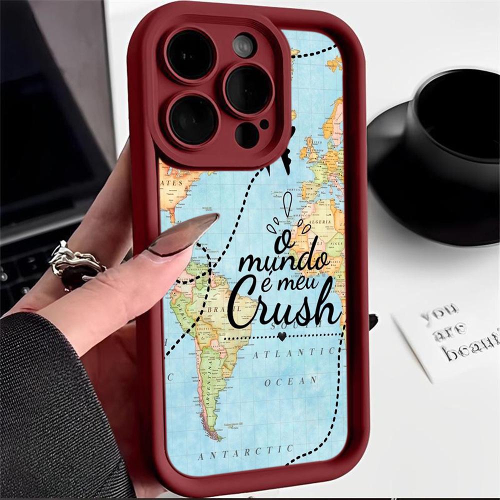 Ae89 Map aircraft trajectory Protective Phone Cases for Samsung S24 S23 S22 Ultra A15 A14 S21 FE A54 A12 A25 A35 A53 Angel Eyes TPU Back Cover