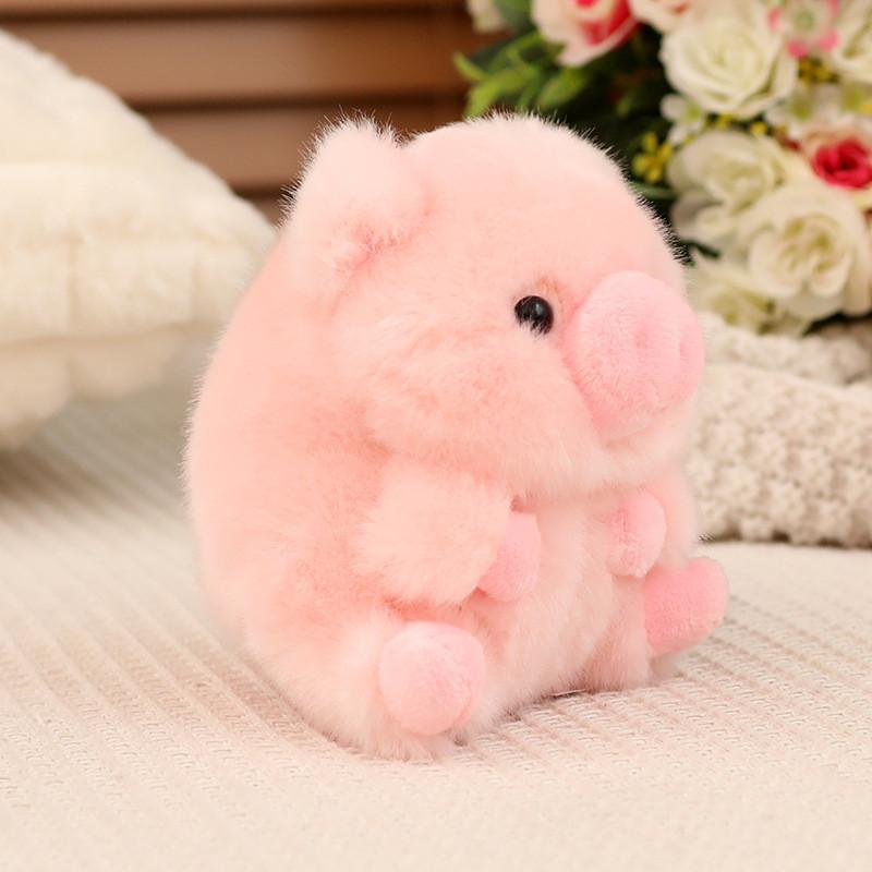 Fluffy And Cute Plush Animal Character Keychain Ideal For Bag Charm And Gift