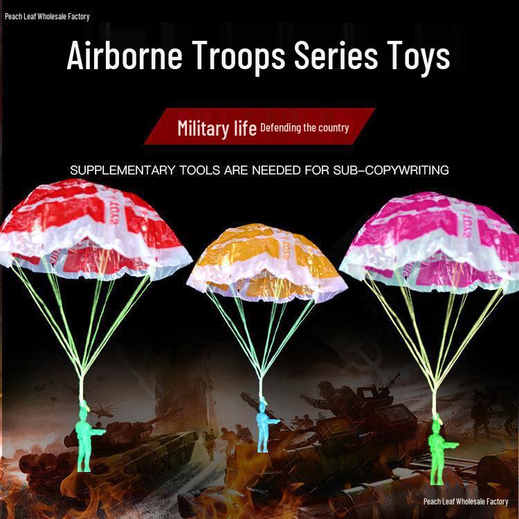 Colorful Hand-Thrown Parachute Toy for Kids – Square Design Ideal for Beach & Kindergarten Fun Small Toy