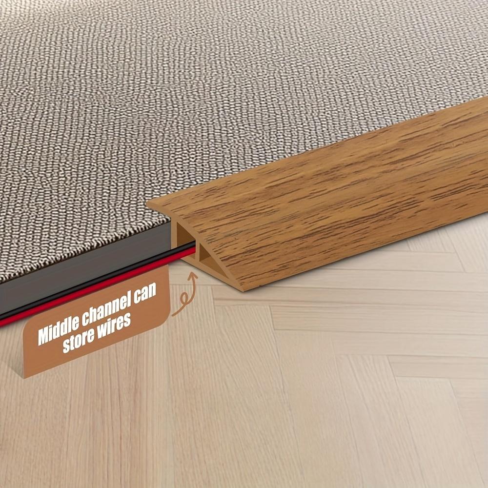 1pc 1m/39.37in Threshold Transition Strip, Wear-resistant Self-adhesive Edging Strip, Household Cuttable Threshold Cover Door