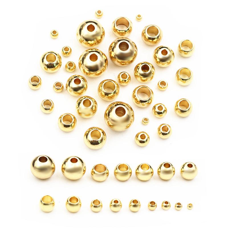 Stainless Steel Colorfast Through-Hole Spacer Beads for DIY Jewelry (30-100 pcs)