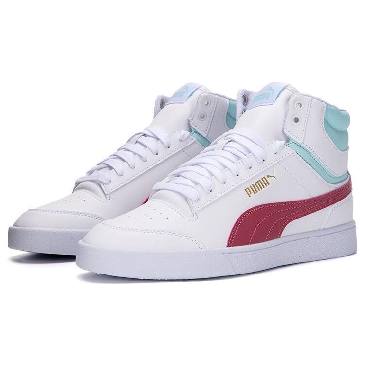 Puma Pantofi sport unisex Shuffle Mid White Dusty Orchid Light-Aqua Team-Gold 380748-11