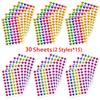 Kids Reward Sticker Stars Flowers Hearts Dots Sparkly Holographic Stickers Behavior Chart School Student Supplies Diy Decoration