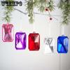WTEMPO Classic Square Plastic Christmas Ornament Christmas Tree Hanging Pendent for Universal Holidays Indoor Outdoor Theme Party Festive Decoration