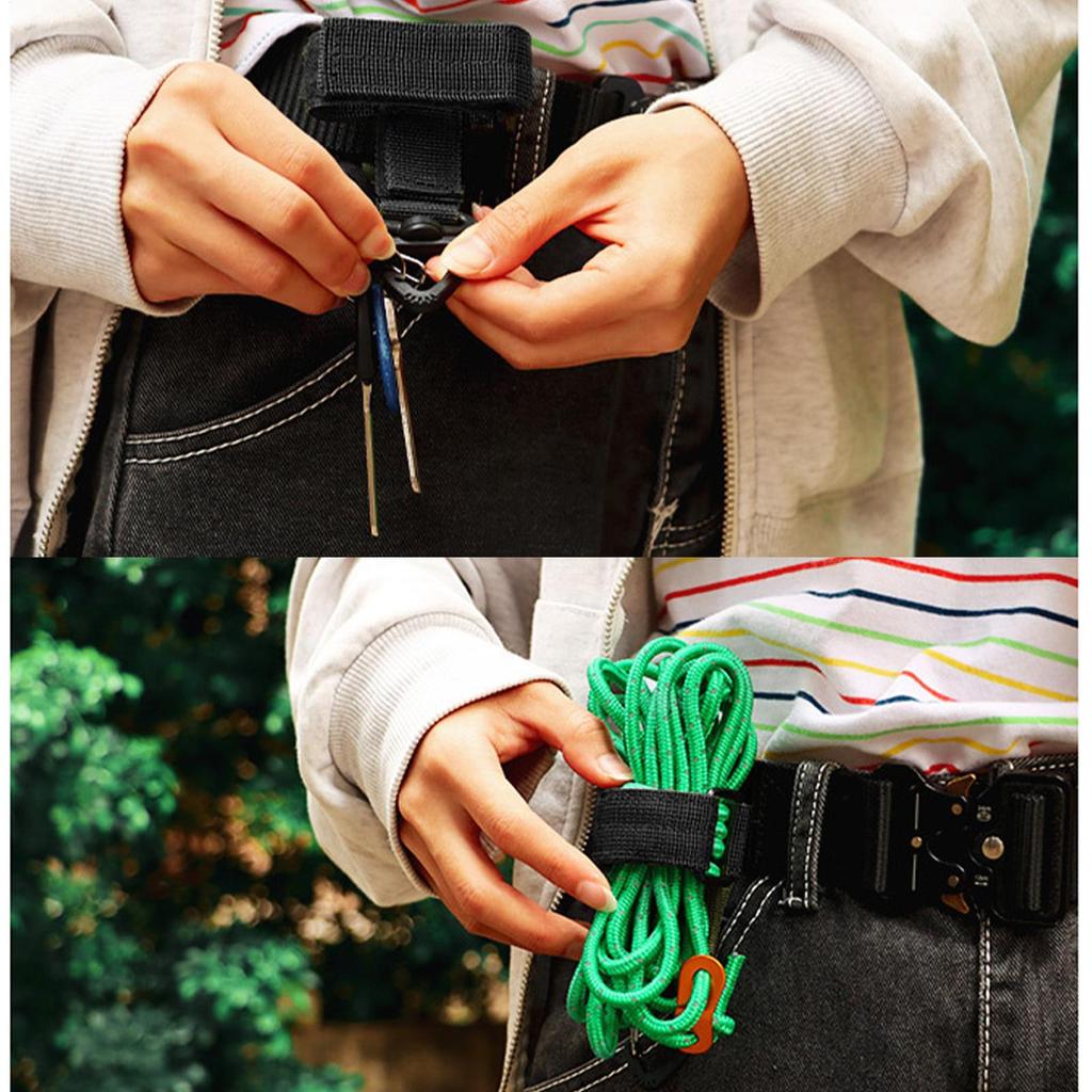 Mehrzweck-Nylonhandschuhe Haken Arbeitshandschuhe Sicherheitsclip Kletterseil für den Außenbereich Camping Aufhängung Outdoor-Camping