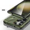 Samsung Galaxy S24 Ultra Case, Armored with a Stand and a Handle Plate, Green