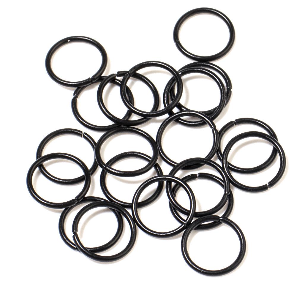 Colorful Open Jump Rings for DIY Jewelry Making - Round Single Loop Iron Rings for Beading Bracelets