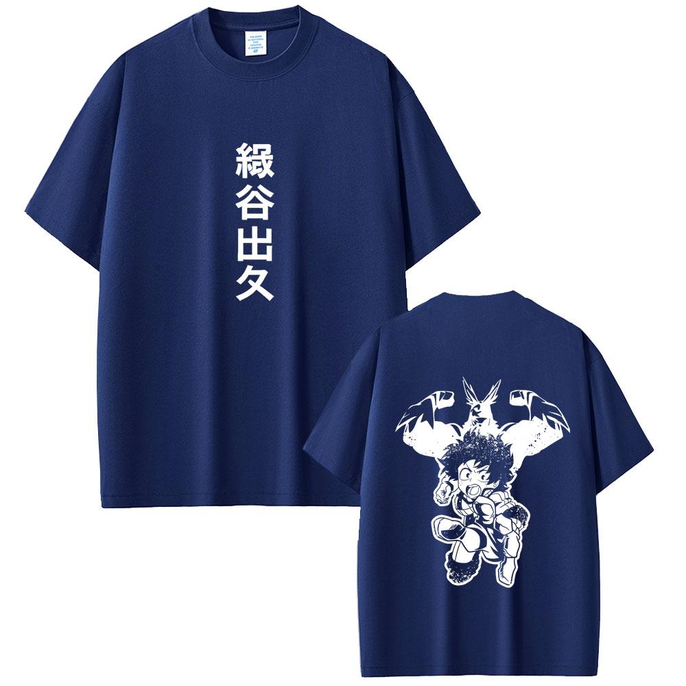 Camisetas Gráficas Unisex de Anime My Hero Academia All Might Midoriya Izuku Moda Femenina Casual Unisexga Camiseta Unisex Algodón Y2K Camisetas