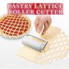 Pastry Pizza Lattice Roller Cutter and Studded Pizza Roller Pull Net Wheel Knife for Dough Cookie Pie Kitchen Baking Supplies