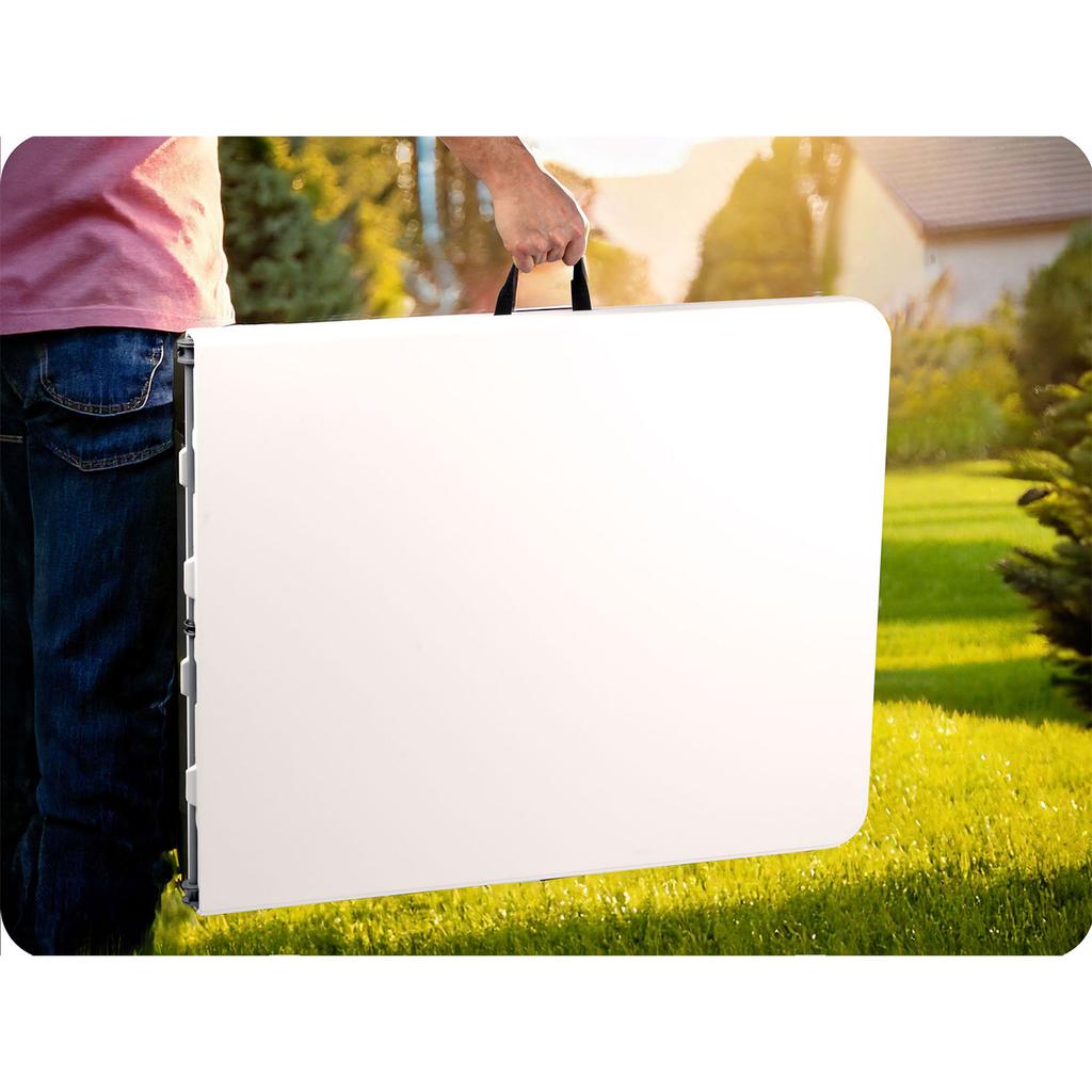 Tavolo da Catering da Giardino Pieghevole 180 Cm Plonos Bianco