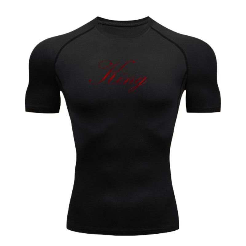 Compression T-Shirts for Men Gym Workout Running Comfortable Summer Athletic Quick Dry Tees Tops Short Sleeve Rash Sweat Absorbing