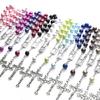 8mm Pearl Rosary Bead Finger Baptism Rosaries for Christening Baby Shower