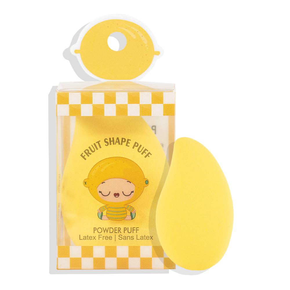 

Макіяж для обличчя. Пудрова пудра у формі фрукта, пудра, що не в’їдається, інструмент для вологого та сухого краси, яйце краси mango