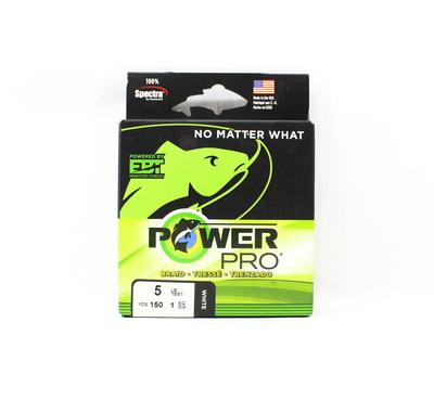 POWER PRO Braided Spectra Line 5lb by 150yds White (5816)